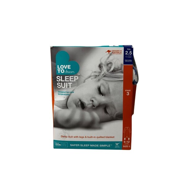 Love To Dream Sleep Bag NEWF FOR COOL TEMP. Stage 3 TOG 2.5 CLOUD PRINT